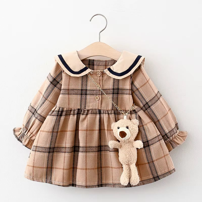 Newborn Baby Girl Spring Dress - Long Sleeve Coat Dress for Infant & Toddler Birthdays | Cute Party Outfit