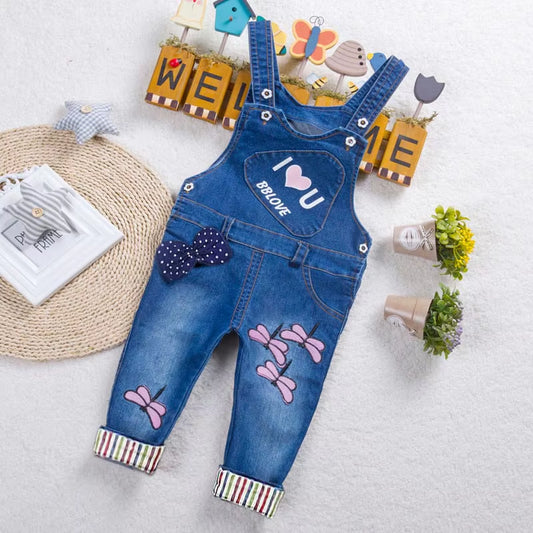 Kids Denim Overalls - Baby Boys & Girls Jumpsuit | Toddler Dungarees, Playsuit Pants, and Jeans