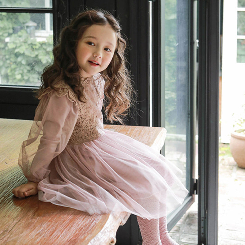 French Lantern Sleeve Tulle Dress for Girls Elegant Princess Party D Hailee's Boutique French Lantern Sleeve Tulle Dress for Girls Elegant Princess Party D Hailee's Boutique
