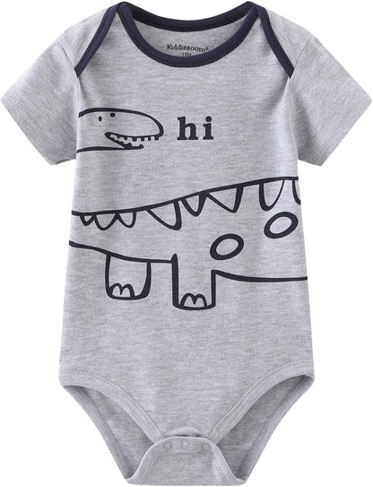 Newborn Baby Bodysuits 5-Pack – Unisex Cotton One-Piece Baby Clothes – Baby Shower Gift Set