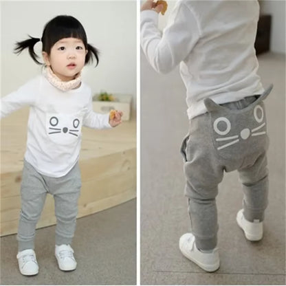 Toddler Baby Pants – Cute Big Mouth Monster Cotton Trousers for Boys & Girls | Cartoon Infant Casual Costume Pants (0-3 Years)