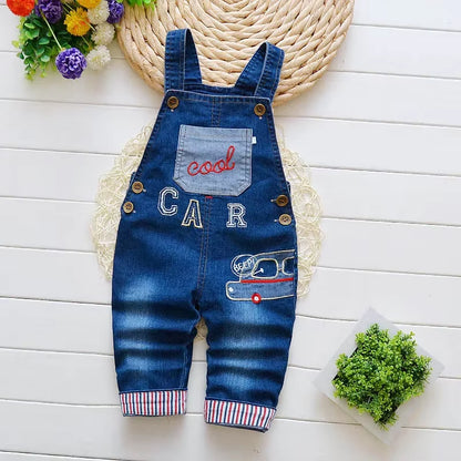 Toddler Denim Overalls - Baby Boys & Girls Jeans Jumpsuit | Kids Dungarees Pants Outfit