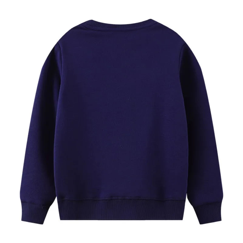 New Arrival Giraffe or Bird Applique Autumn Winter Children Girls Sweatshirts Cotton Baby Clothes Toddler Kids Hooded