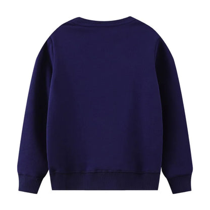 New Arrival Giraffe or Bird Applique Autumn Winter Children Girls Sweatshirts Cotton Baby Clothes Toddler Kids Hooded