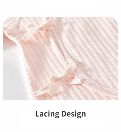 Newborn Baby Cotton Romper – Unisex Long Sleeve One-Piece Jumpsuit | Boneless Pajamas for All Seasons (0–6 Months)