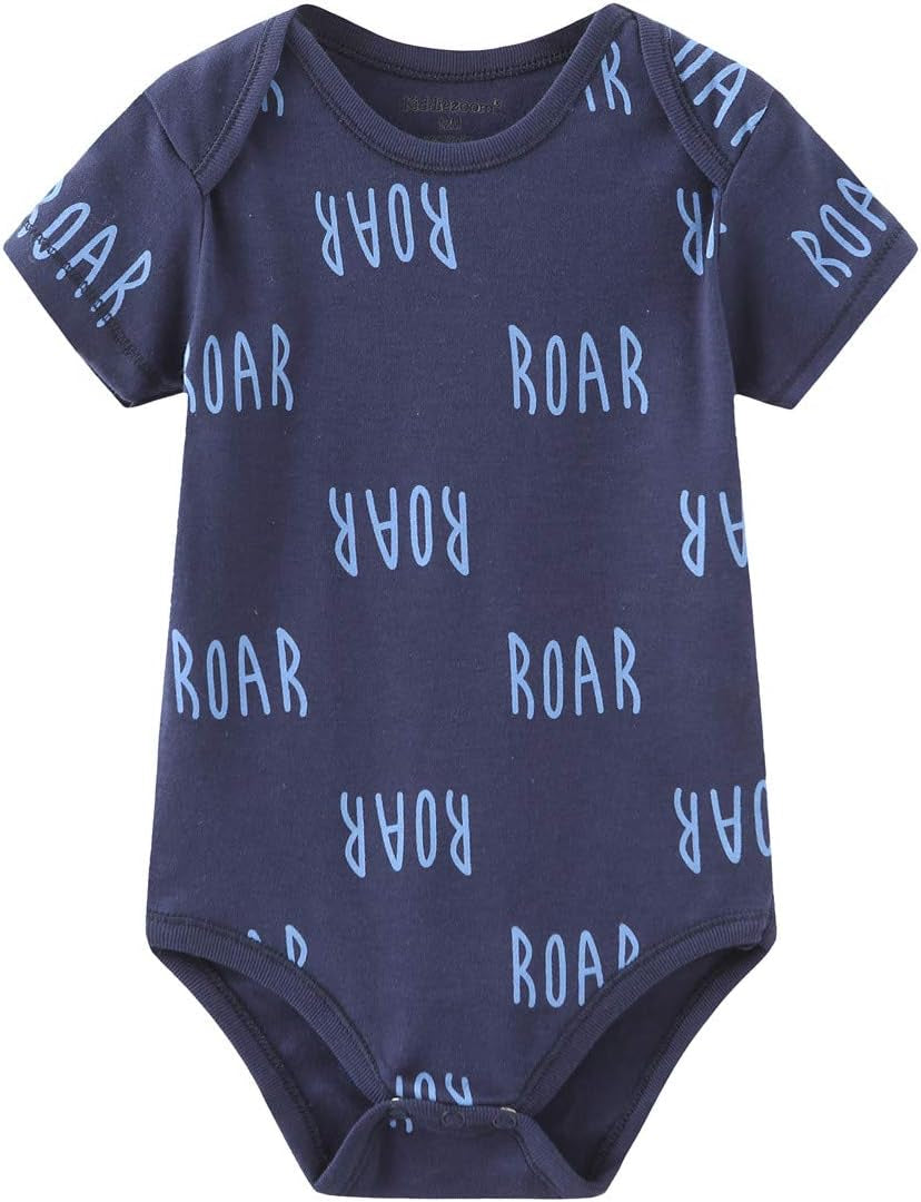 Newborn Baby Bodysuits 5-Pack – Unisex Cotton One-Piece Baby Clothes – Baby Shower Gift Set