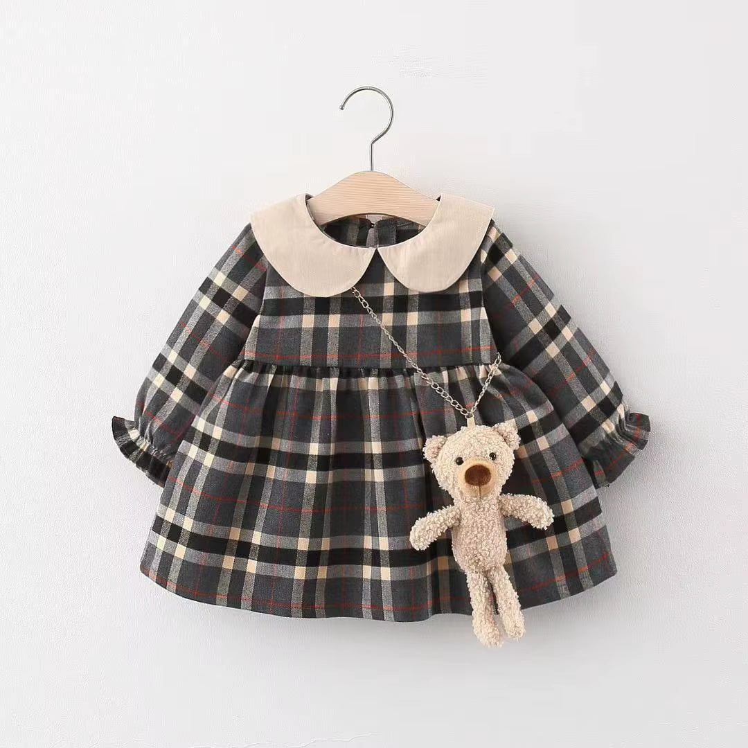 Newborn Baby Girl Spring Dress - Long Sleeve Coat Dress for Infant & Toddler Birthdays | Cute Party Outfit