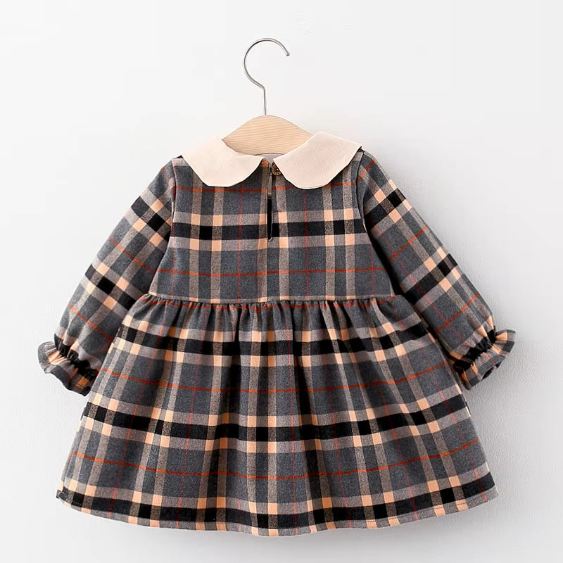 Newborn Baby Girl Spring Dress - Long Sleeve Coat Dress for Infant & Toddler Birthdays | Cute Party Outfit